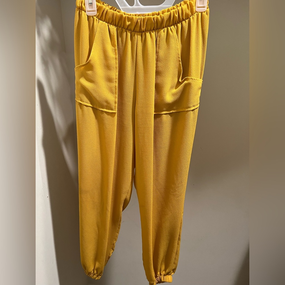 Yellow Jogger Pants